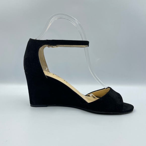 Unisa Black Suede Wedge Women Sz 7.5 M - Picture 11 of 15
